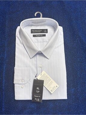 Primark Light Blue Pinstripe Men’s Dress Shirt